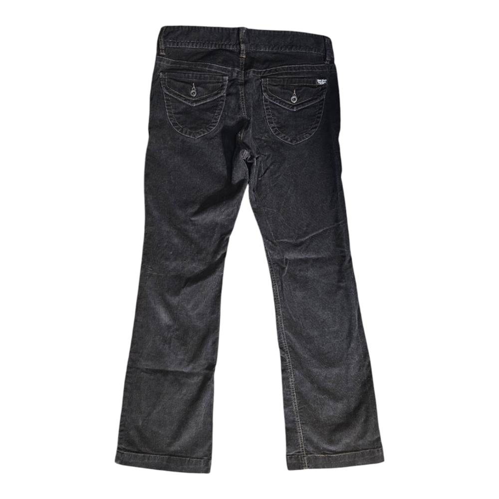 Vintage Polo Jeans Co Ralph Lauren Black Corduroy Pants 10X32 Back Flap Pockets